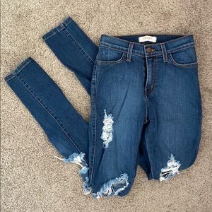 ⚡️2/$20⚡️vibrant M.I.U distressed denim